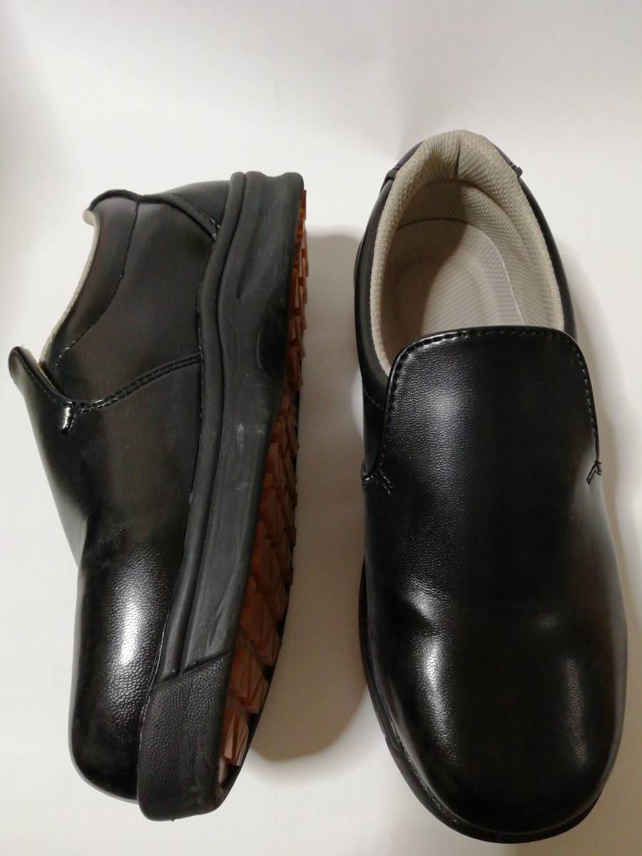 [1 times use used beautiful goods ] business use kitchen water place slip-on shoes shoes zk black black 22.5cm lady's woman grip slide . not . slide high grip 