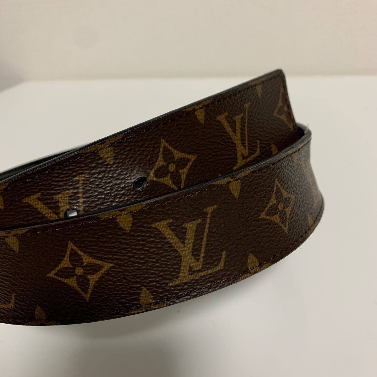 美品　LOUIS VUITTON ルイヴィトン モノグラム LV サンチュール　ベルト　ブラウン_画像7