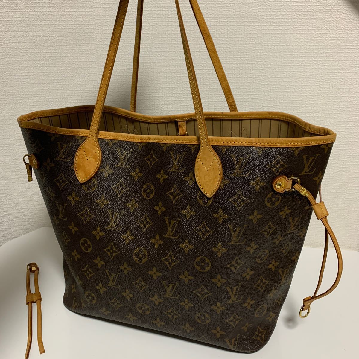 美品　LOUIS VUITTON ルイヴィトン モノグラム ネヴァーフルMM トートバッグ ブラウン _画像1