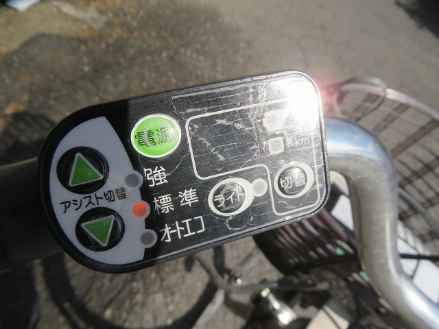 J☆YAMAHA PAS Natura X551　26インチ　3段変速ギア　電動自転車 充電器付 ◎本体アシストギアOK_画像9