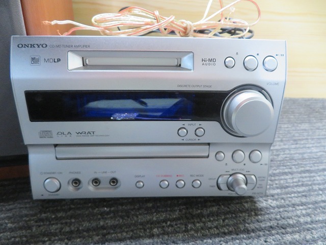 B☆ONKYO　オンキョー FR-N7X　D-N7X　CD/MDチューナーアンプ　コンポ ◎音出し動作確認済_画像2