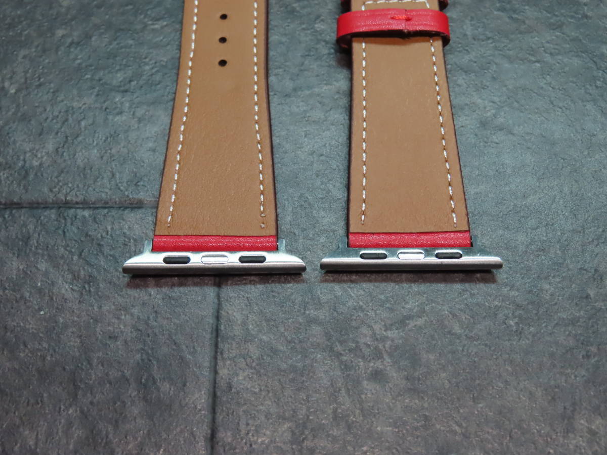 Apple Watch/ Apple watch * leather band strap * rouge *du* cool [ all series correspondence ] note : Hermes is not * free shipping 