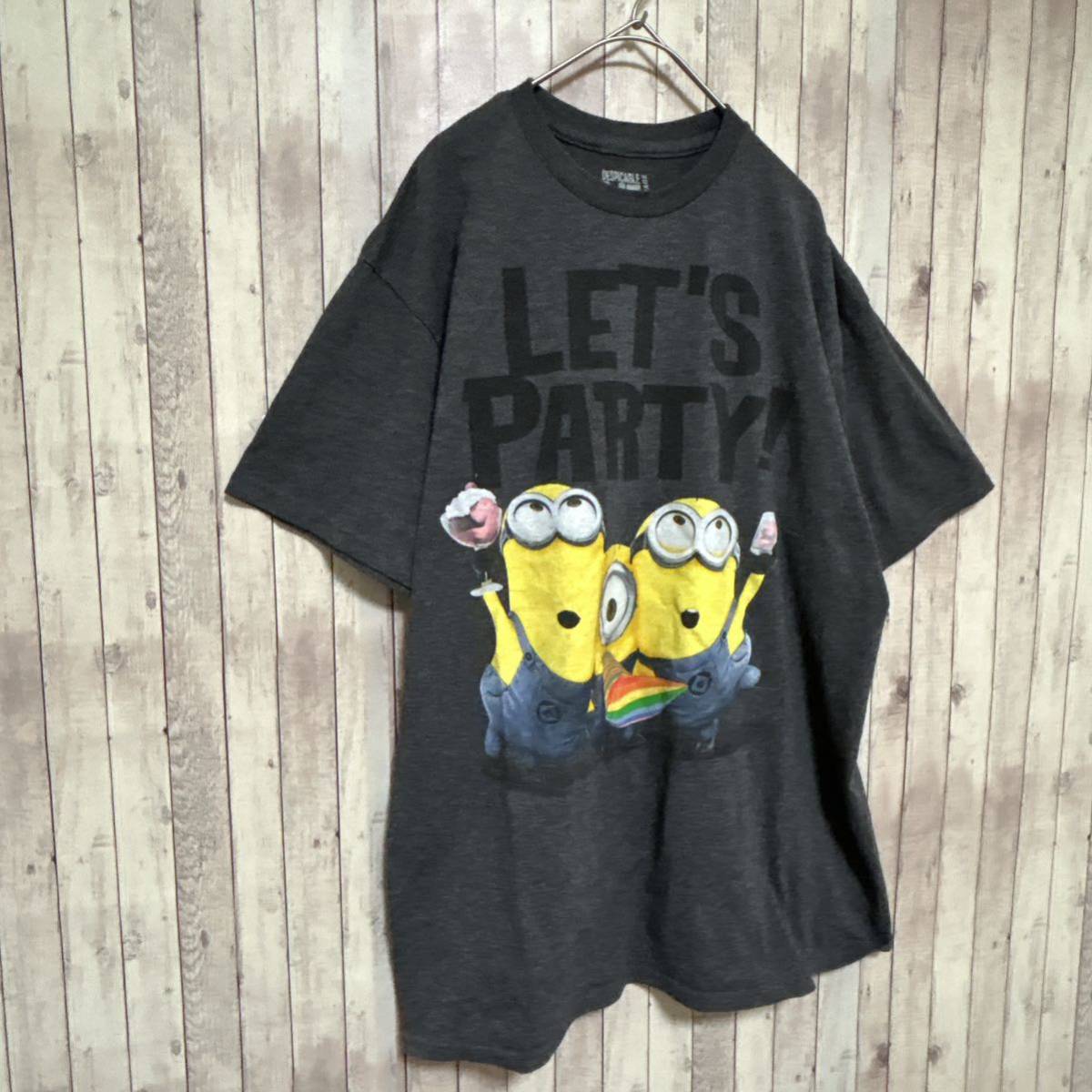 古着　入手困難ミニオン　Tシャツ　Lサイズ　海外輸入　一点物　ゆったり　キャラ　Minions ミニオン　Tシャツ　キャラクター