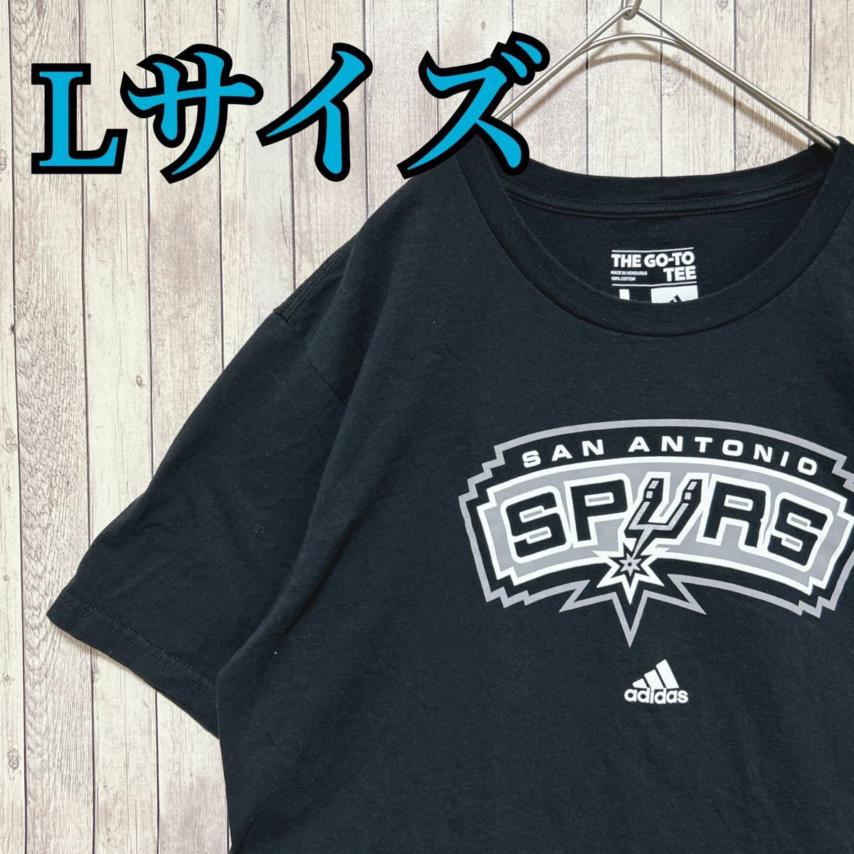 古着　プリントTシャツ　adidas アディダス　スポーツ　運動着　size L プリント　カジュアル　半袖　トレーニングウェア　スポーツウェア