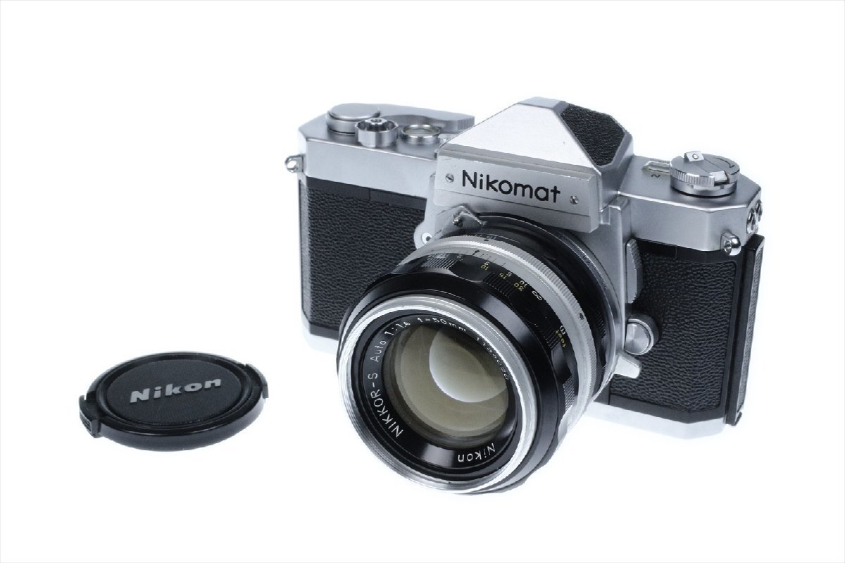 ニコン NIKON NIKOMAT N + NIKKOR-S AUTO 1:1.4 50mm LENS レンズ ニコマット ニコマート 一眼レフ フィルムカメラ 3010bz_画像1