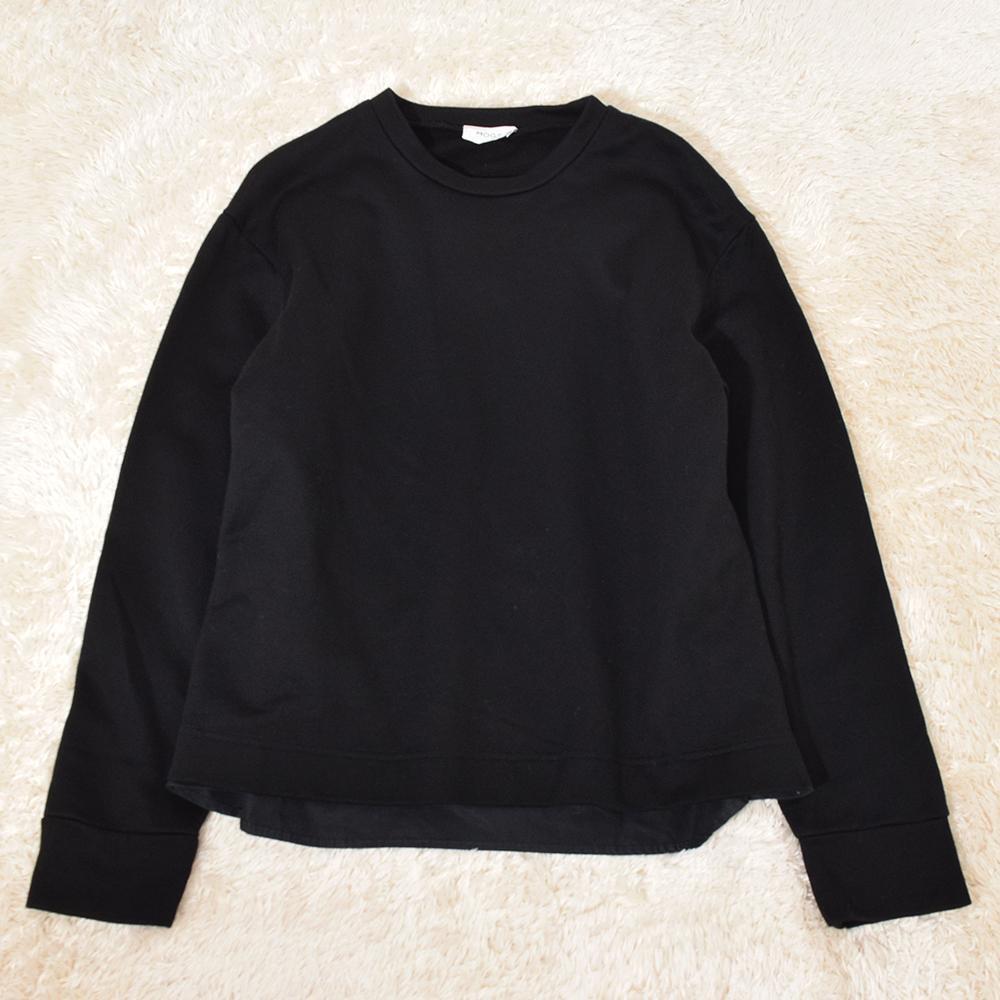  made in Japan spring summer Moga MOGA back shirt switch . deformation design sweat pull over black 2 Layered do King 