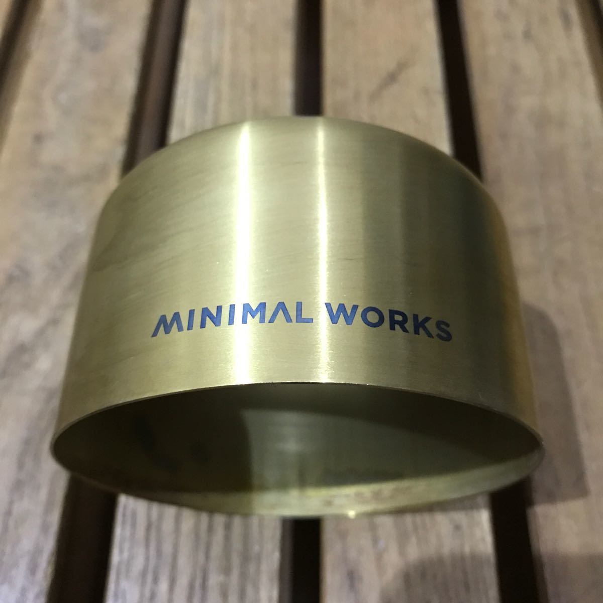 美品 MINIMAL WORKS 真鍮ブラス ガス缶カバー！_画像5