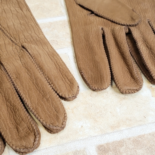 beautiful goods selection mone-taSERMONETA Dias gold leather glove gloves 8.5 deer leather 