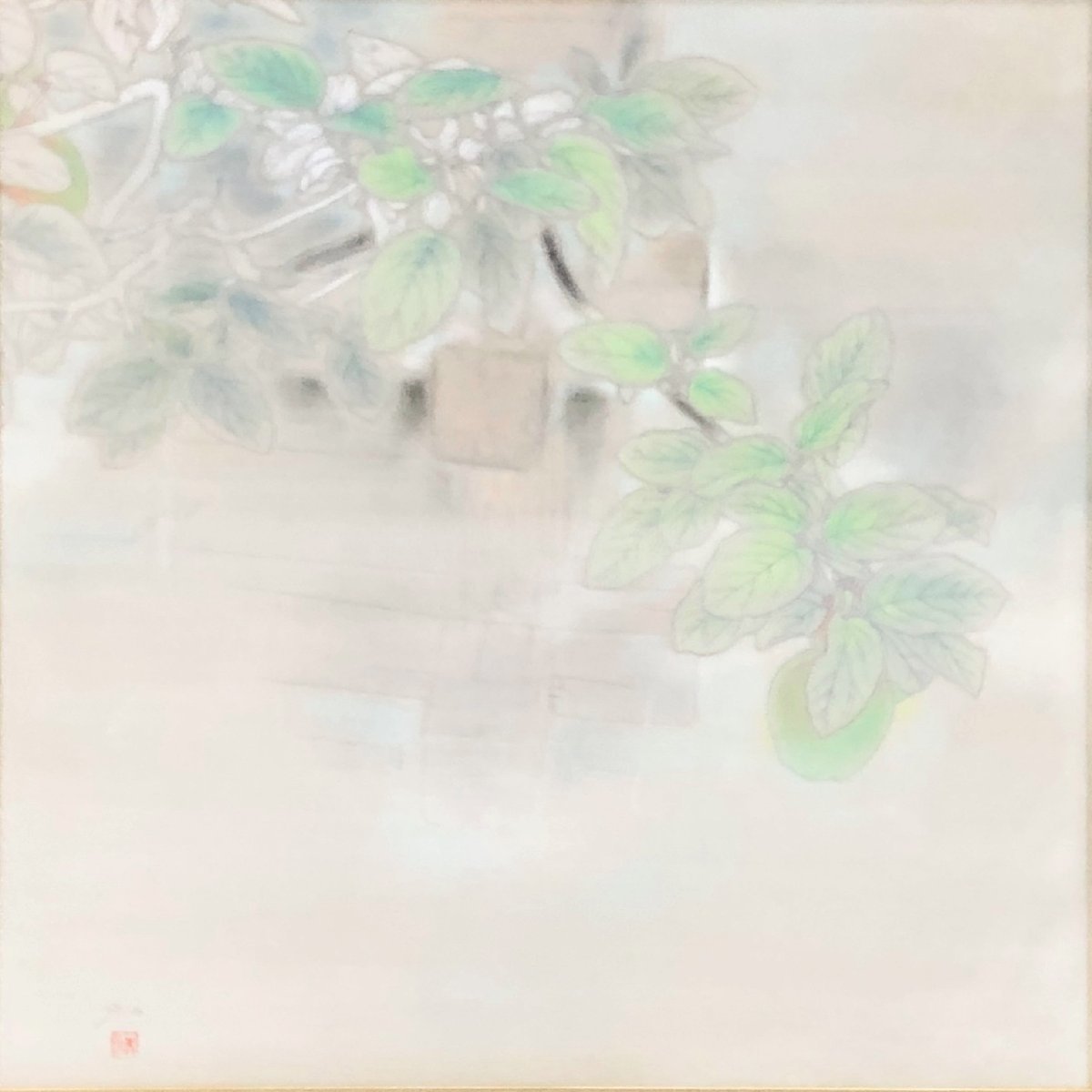 真作 斎藤和「薬果」10S　日本画　美しいものに触れたときに生まれる輝きを・・・【正光画廊】創業53年、都内最大級の画廊です G*_画像2