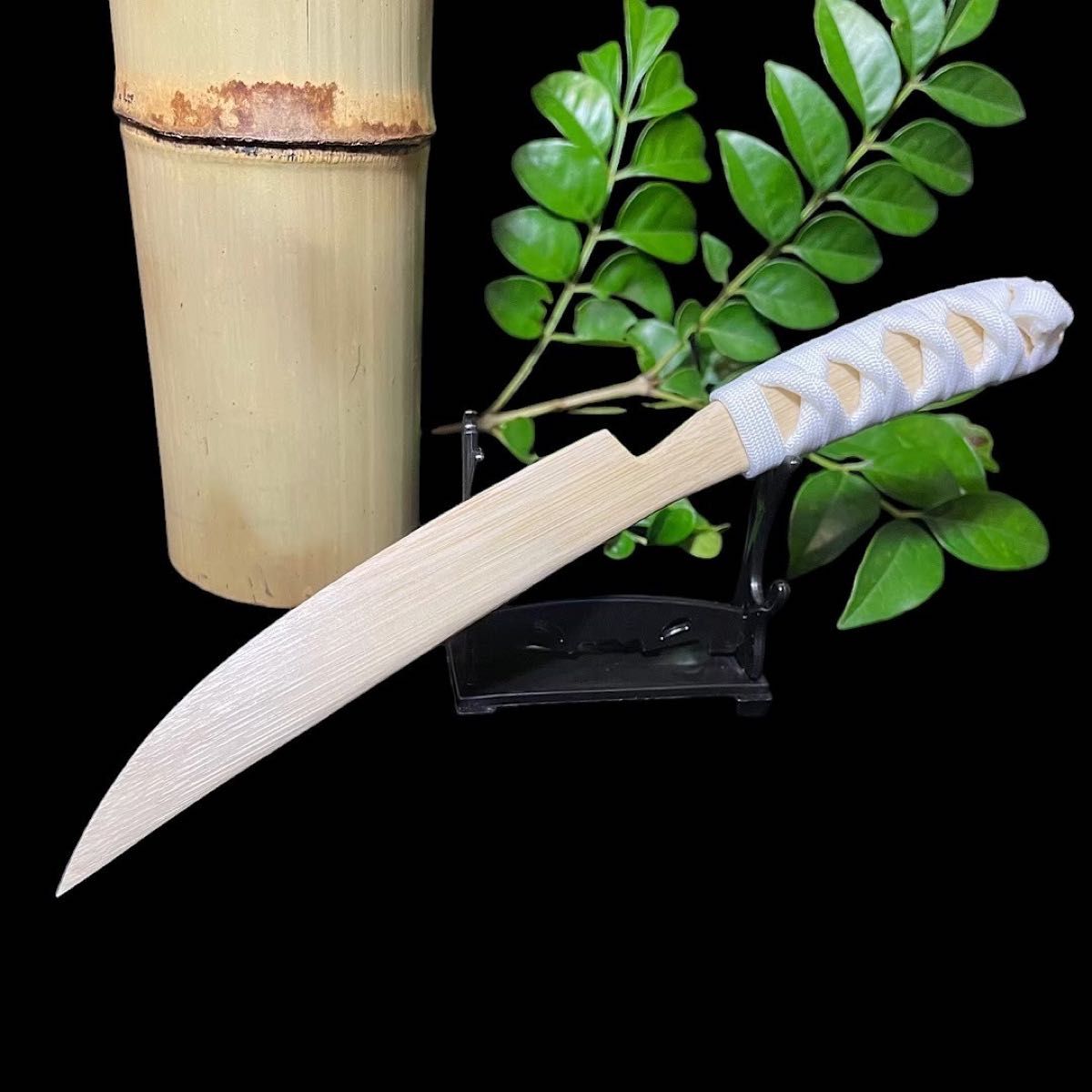 刀剣型ペーパーナイフ【竹刃　白】　天然竹製　レターオプナー　刀　剣　