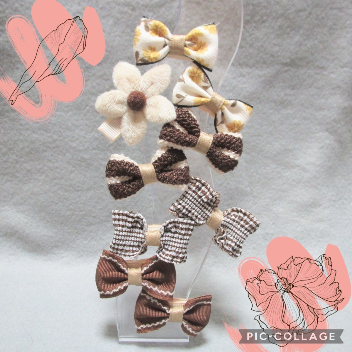  baby hair clip 9 piece set 