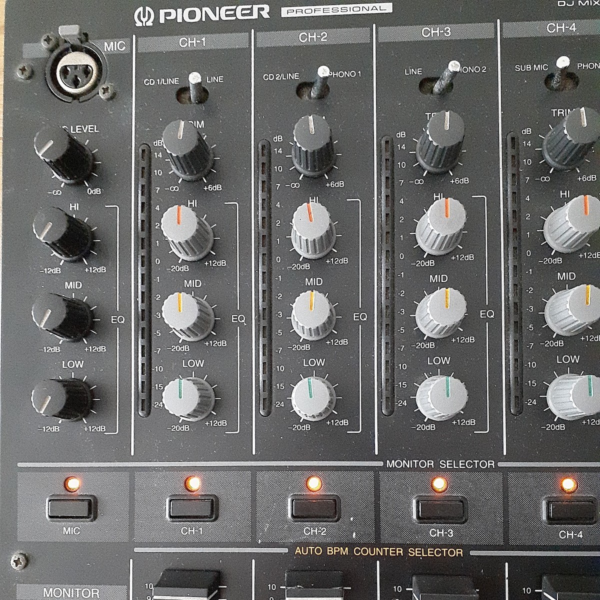 Pioneer DJM500 DJミキサー パイオニア 4ch_画像3