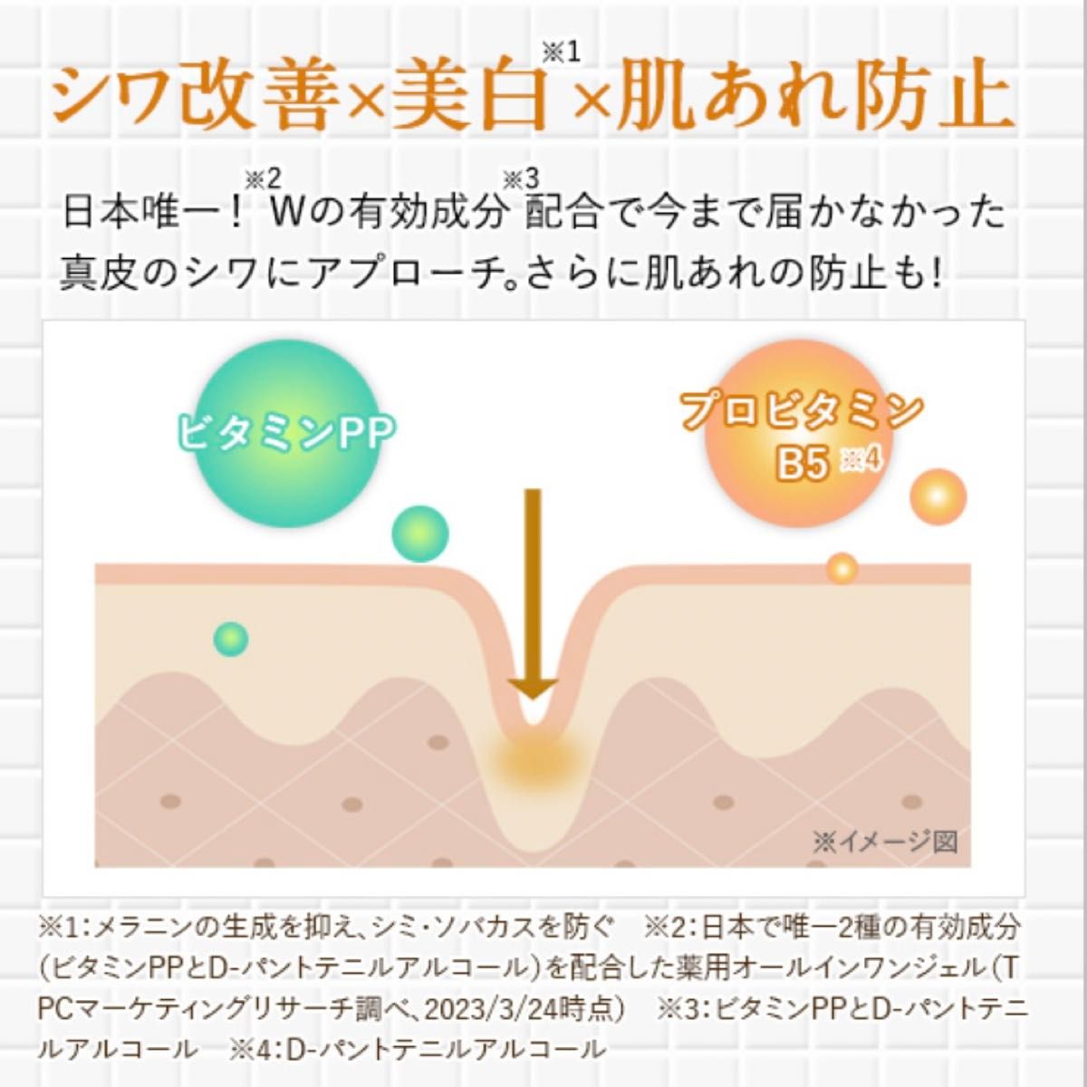 ★新品2袋★薬用リンクルストレッチジェル　50g  詰替　シワ　パーフェクトワン