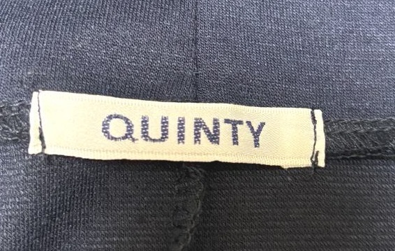クインティ　Quinty　レディース　大きいサイズ　モックネック　ポンチ　ワンピース　半袖　F4　ネイビー　21～23号　5L?6L_画像6
