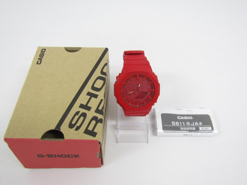 CASIO カシオ G-SHOCK GA-2100-1AJF メンズ 腕時計 電池式 レッド ◆AC24643