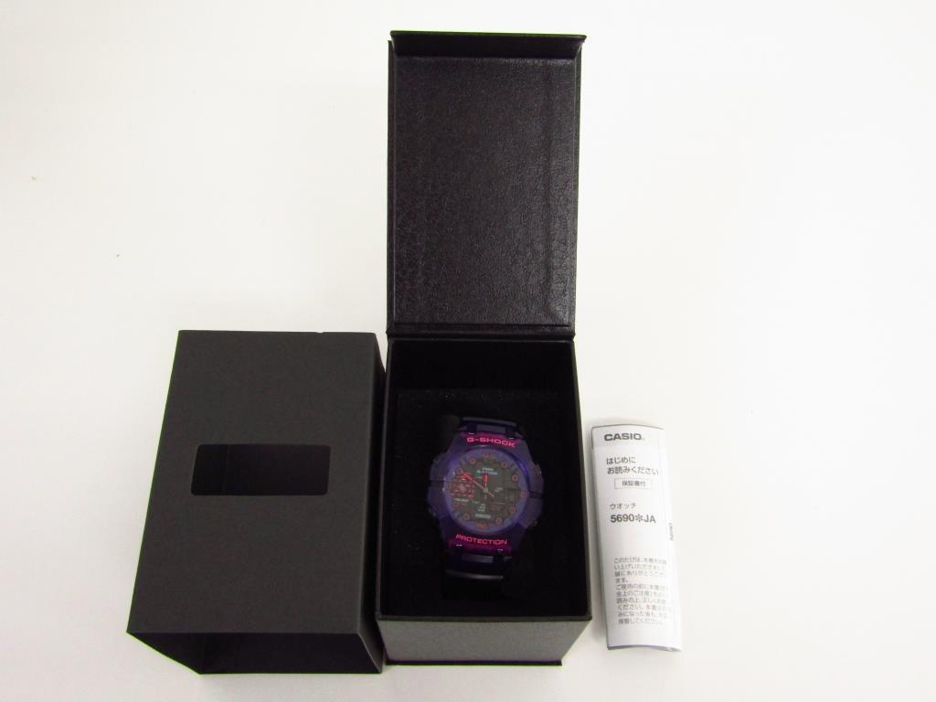 CASIO カシオ G-SHOCK GA-B001CBRS-6AJF パープル スケルトンカラー 腕時計 メンズ ◆AC24682_画像1