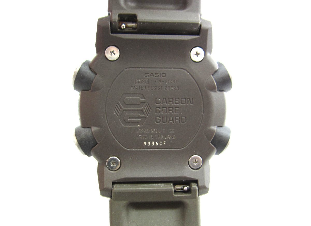 CASIO カシオ G-SHOCK GA-2000 カーボン コアガード 腕時計 ∠UA10722_画像6