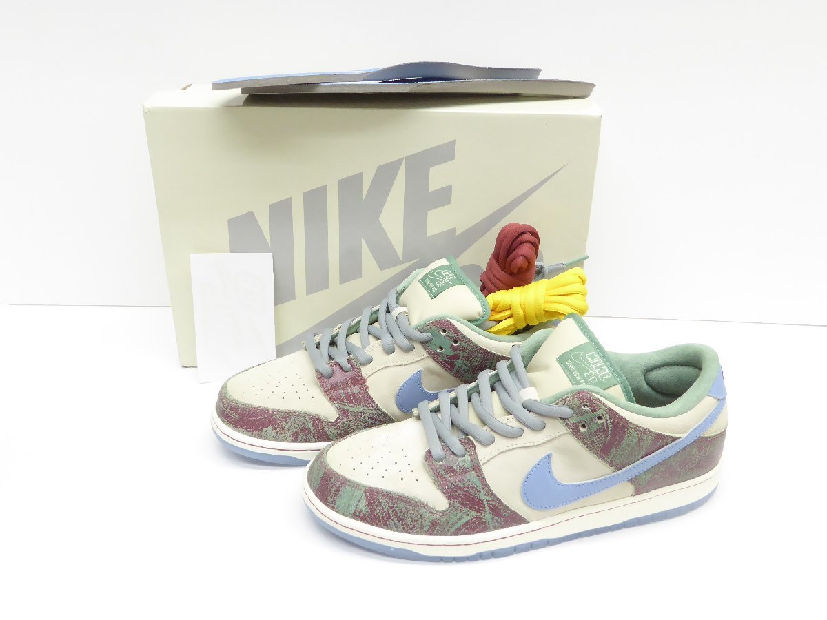 未使用 NIKE SB × Crenshaw Skate Club DUNK LOW SB Sail / Light Blue Cedar FN4193-100 size28.5cm 靴 スニーカー △WT2795_画像1