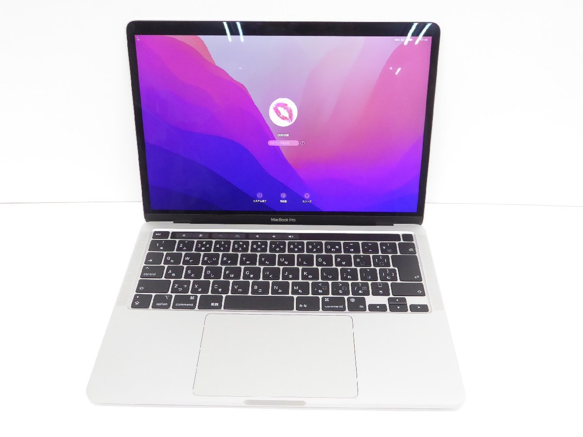 Apple MacBook Pro 2020年製 A2338 M1チップ 16GB 2TBSSD 13.3インチ apple パソコン △WK1232