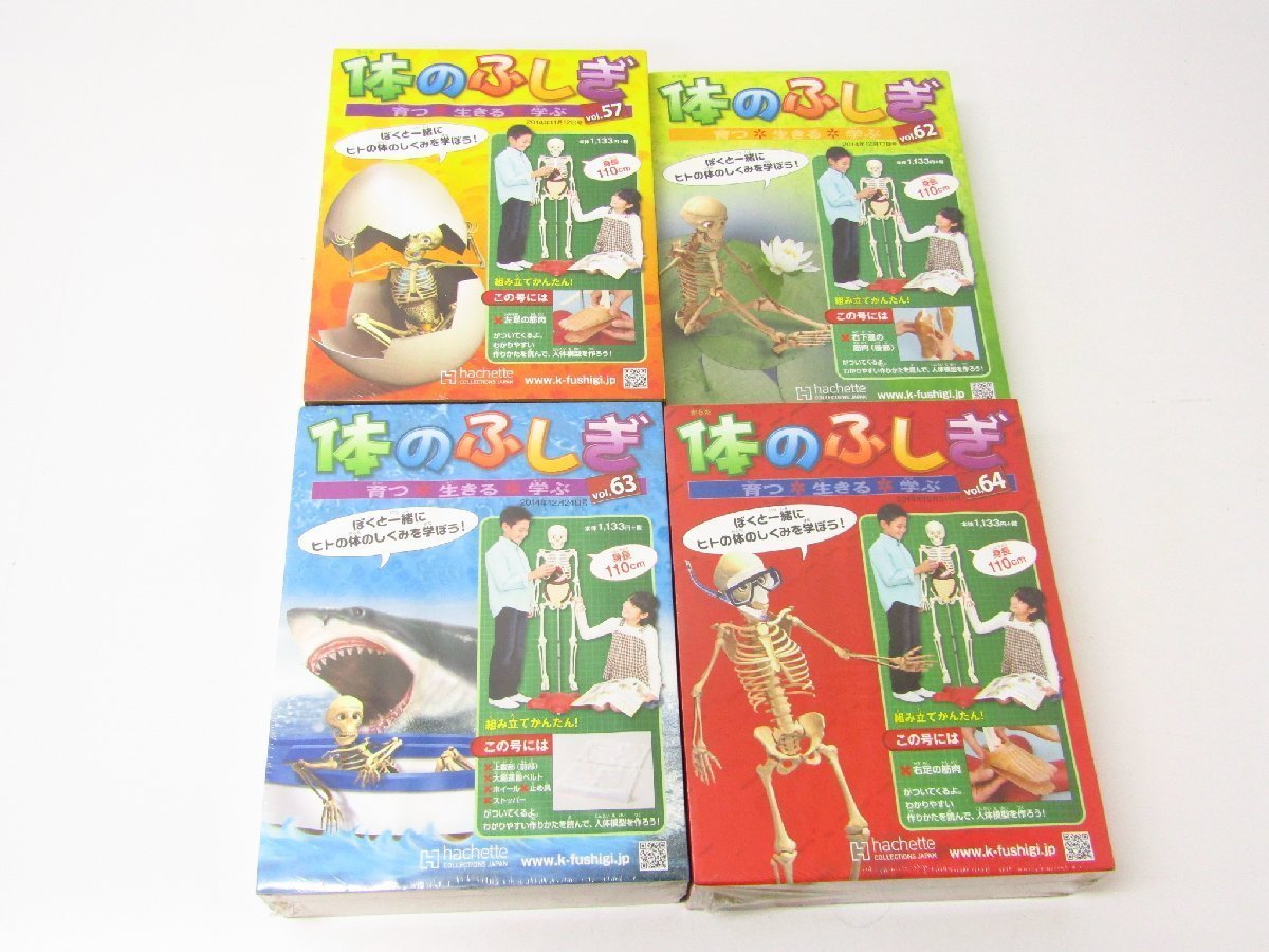 未開封品 hachette 体のふしぎ Vol.57 / Vol.62～65 / Vol.68 / Vol.69 / Vol.71～76 / Vol.78～81 まとめ 合計17冊セット ☆2680の画像2