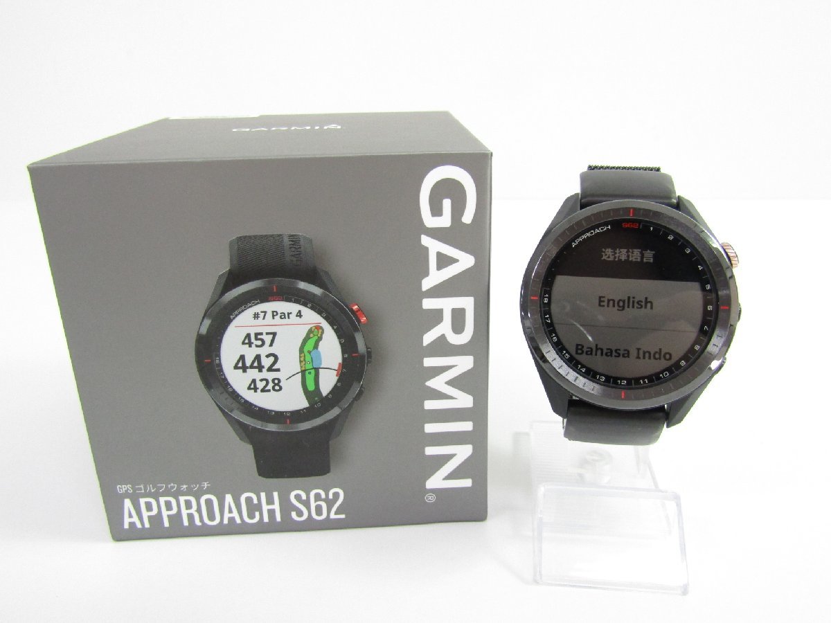 GARMIN ガーミン APPROACH S62 アプローチ S62 GPS ゴルフウォッチ 動作確認済み ▼SP7722