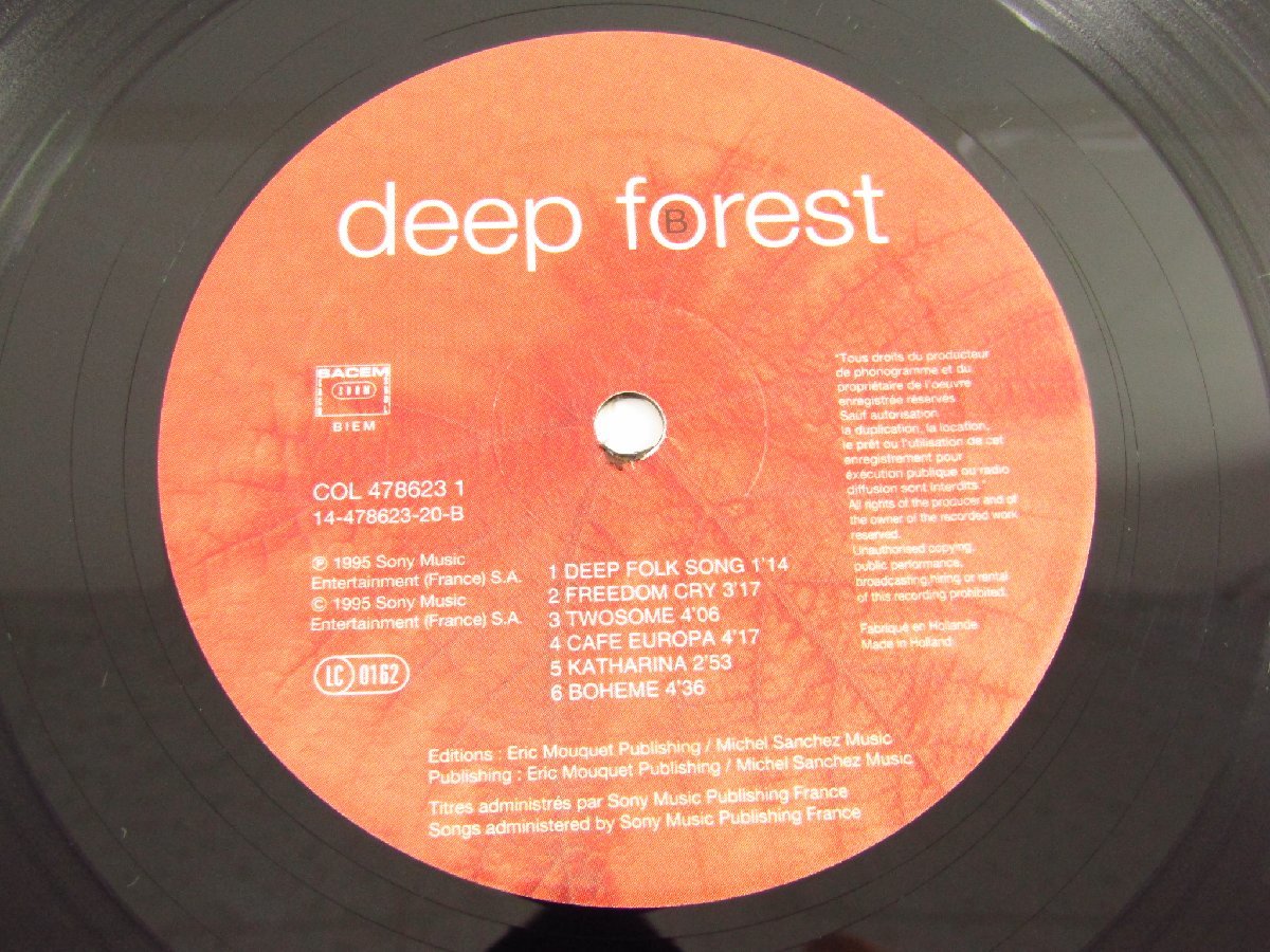 LP レコード DEEP FOREST / BOHEME (COL 478623-1) ●A8712_画像6