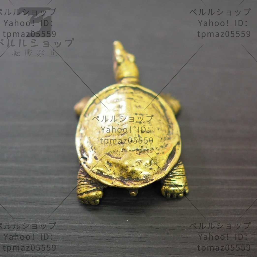 スッポン　すっぽん　亀　真鍮　ブラス　金運　brass 置物　アクセサリー　フィギュア　文鎮　爬虫類_画像1