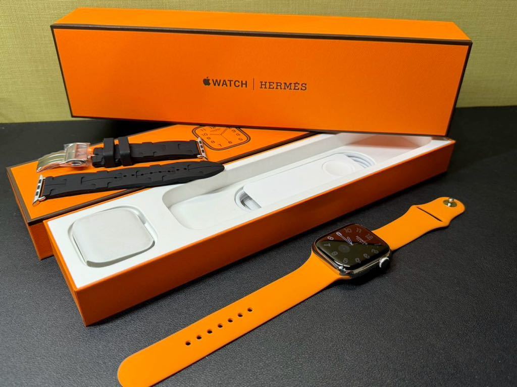 最新 即決 美品 100% Apple Watch series9 HERMES 45mm アップル 最新 即決 美品 100% Apple Watch series9 HERMES 45mm アップル