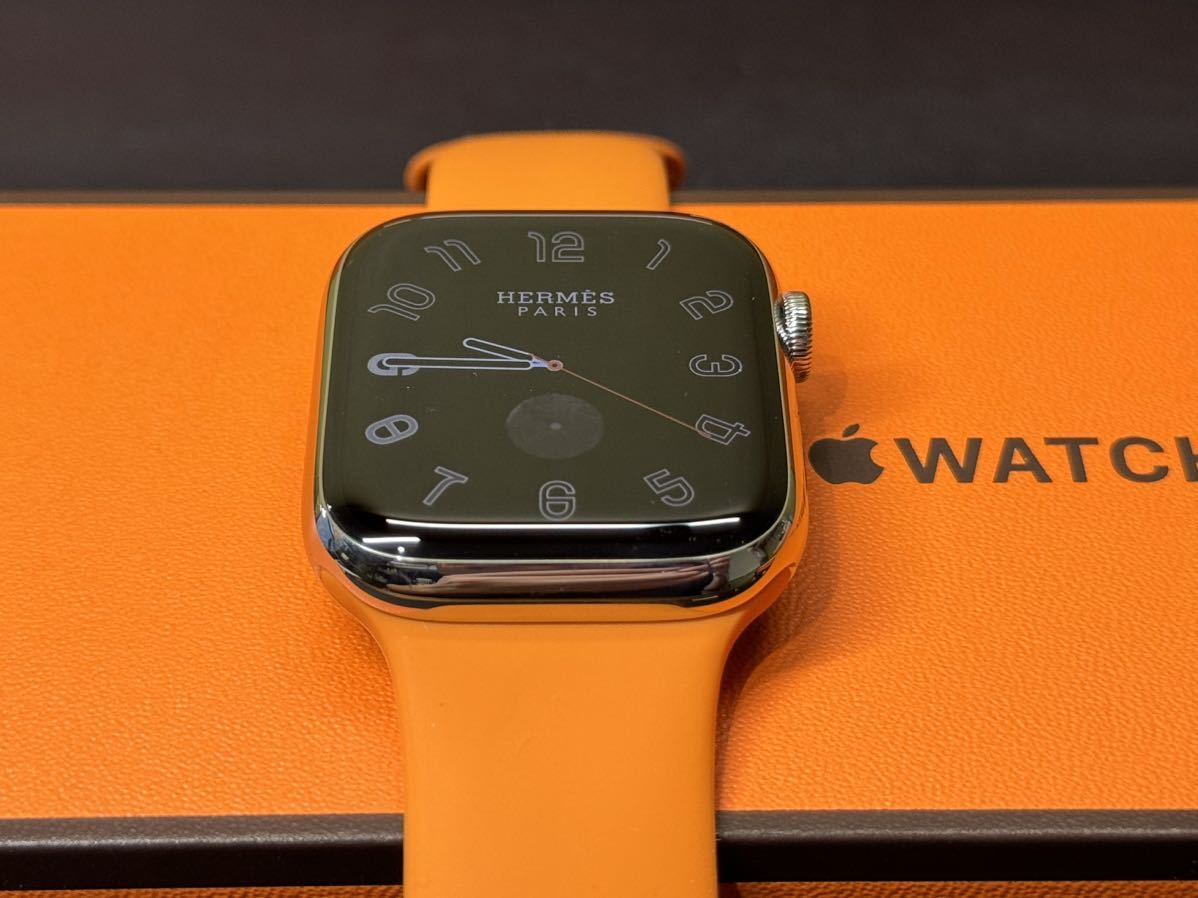 最新 即決 美品 100% Apple Watch series9 HERMES 45mm アップル 最新 即決 美品 100% Apple Watch series9 HERMES 45mm アップル