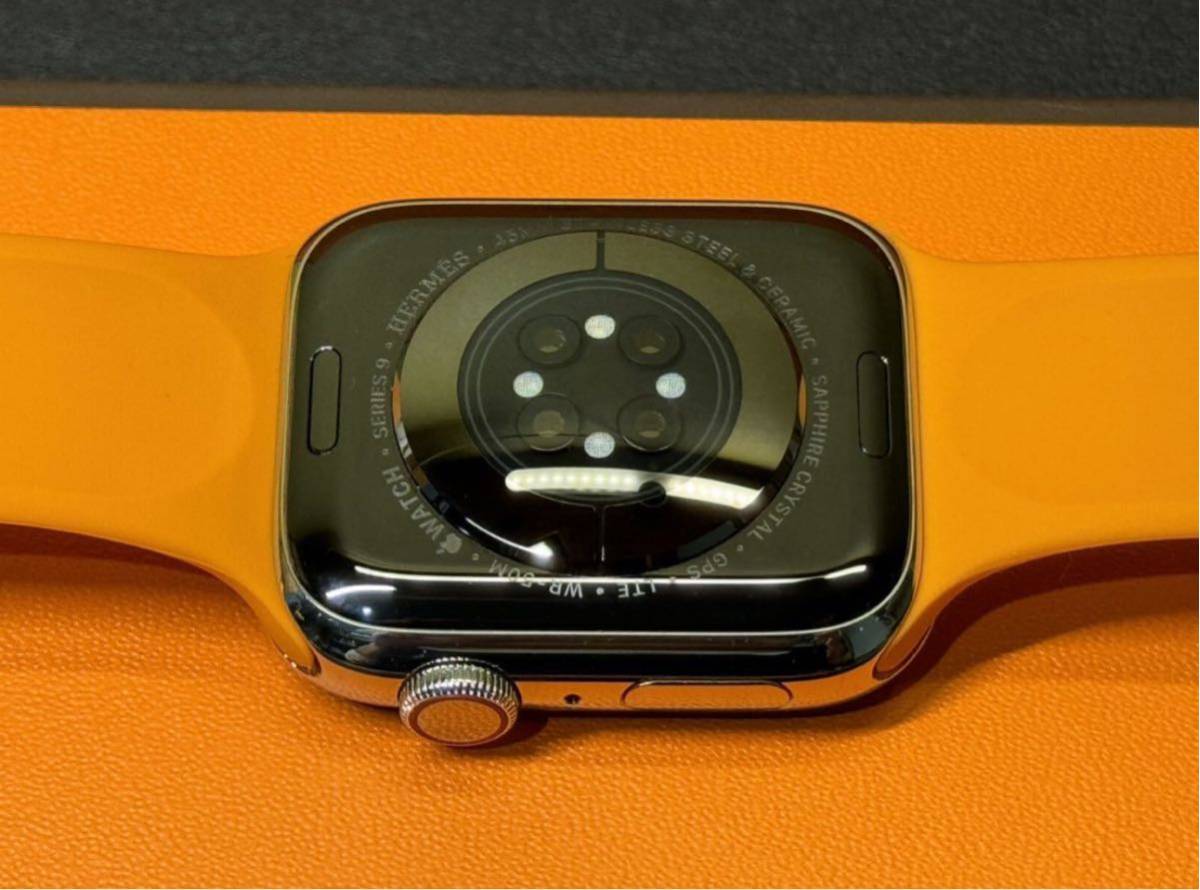 最新 即決 美品 100% Apple Watch series9 HERMES 45mm アップル 最新 即決 美品 100% Apple Watch series9 HERMES 45mm アップル