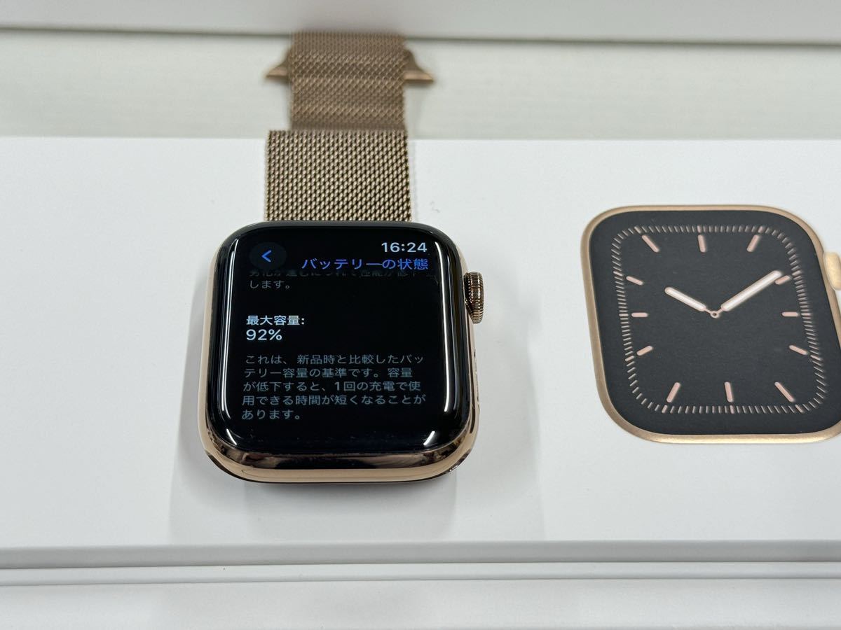 即決 Apple watch Series5 44mm ゴールドステンレス GPS+ 即決 Apple watch Series5 44mm ゴールドステンレス GPS+
