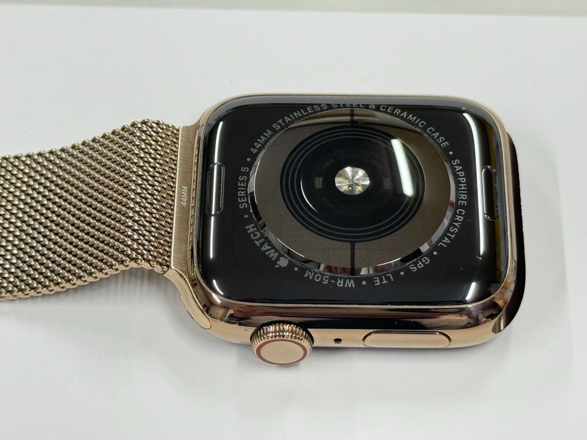 即決 Apple watch Series5 44mm ゴールドステンレス GPS+ 即決 Apple watch Series5 44mm ゴールドステンレス GPS+