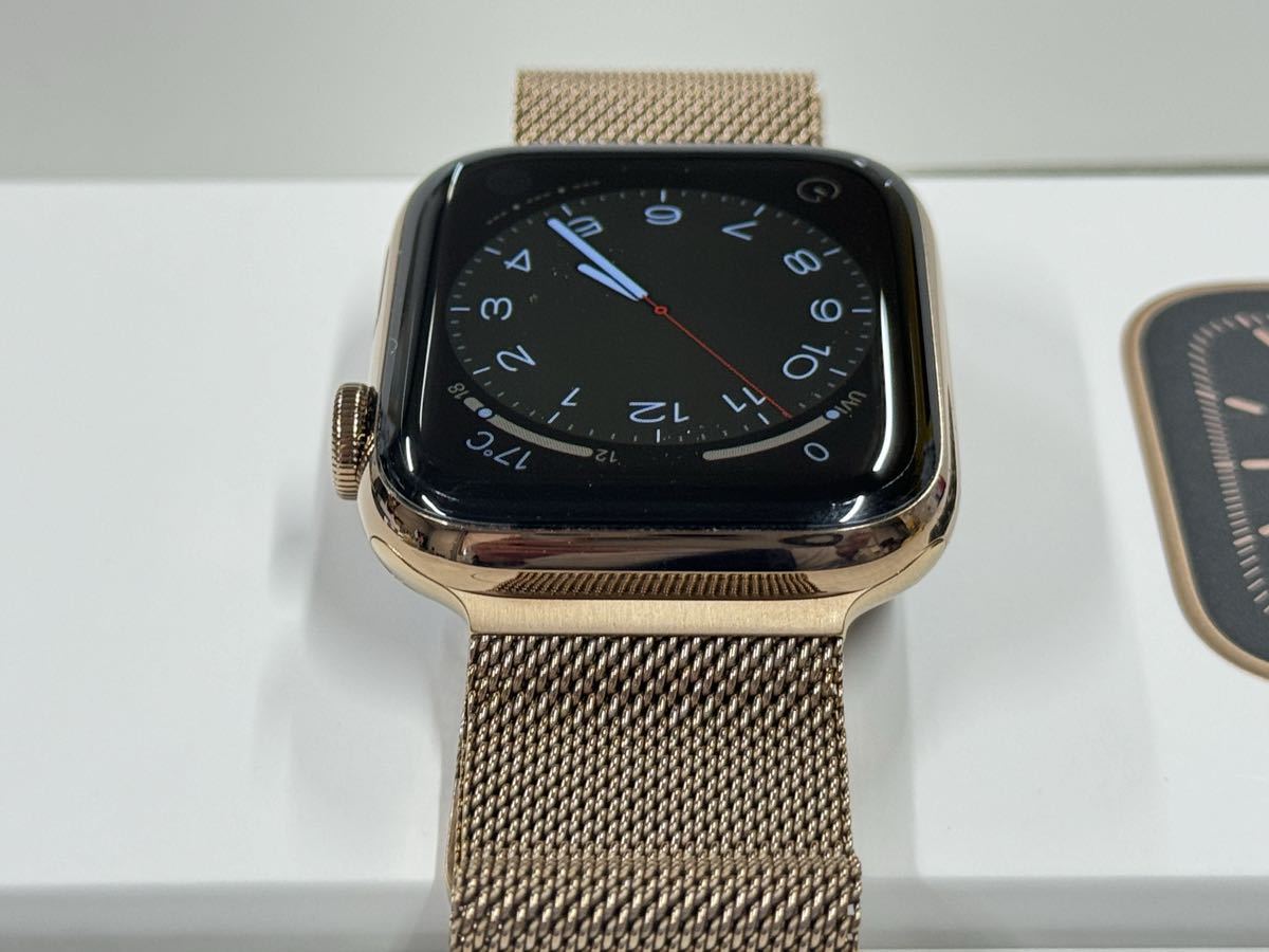 即決 Apple watch Series5 44mm ゴールドステンレス GPS+ 即決 Apple watch Series5 44mm ゴールドステンレス GPS+