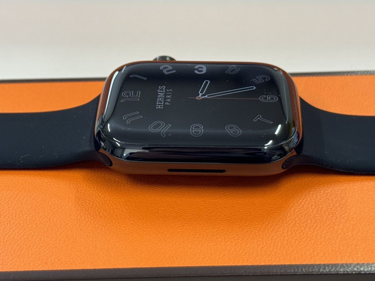 ☆即決 美品 バッテリー100% Apple Watch series8 HERMES 45mm アップルウォッチ エルメス Cellular 黒 ブラックステンレス シリーズ8 356_画像6