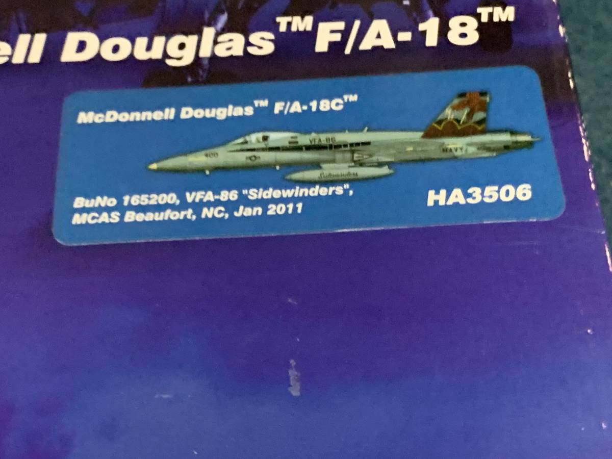 ホビーマスター 1/72 F/A-18C ホーネット VFA-86 サイドワインダーズ HA3506 usedジャンク_画像2