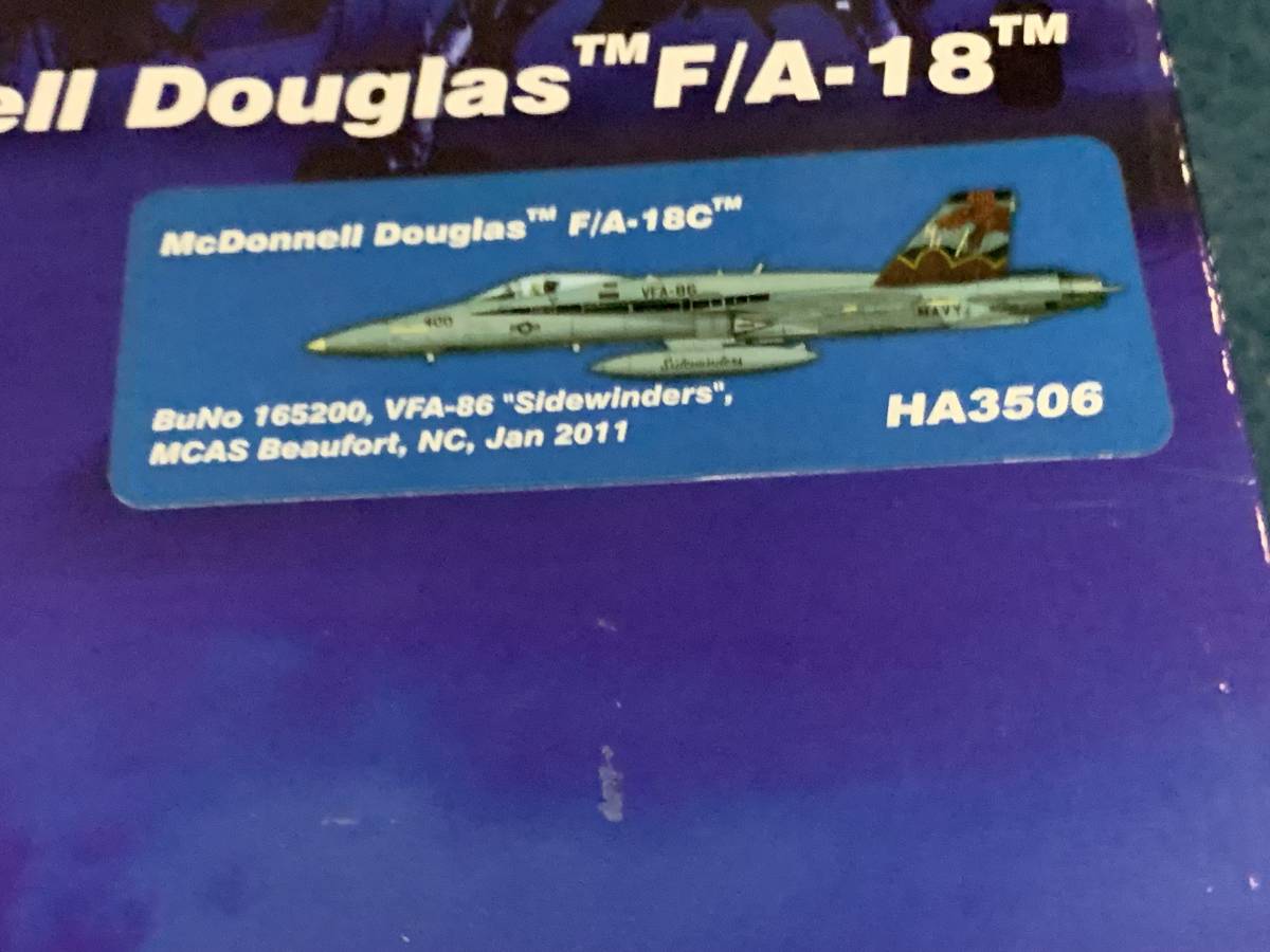 ホビーマスター 1/72 F/A-18C ホーネット VFA-86 サイドワインダーズ HA3506 usedジャンク - 軍用機 ホビーマスター 1/72 F/A-18C ホーネット VFA-86 サイドワインダーズ HA3506 usedジャンク - 軍用機
