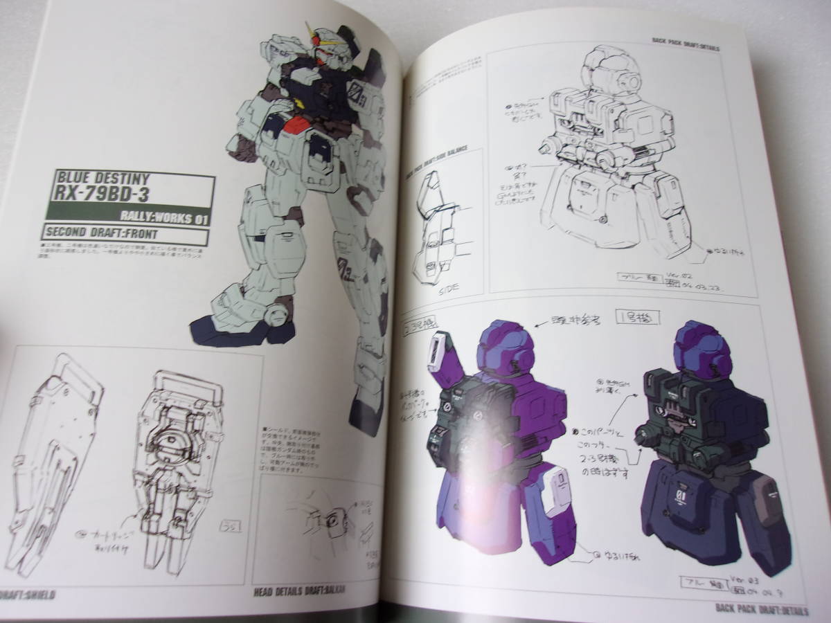 R:W 01 WIND FALL.... mechanism nik illustration collection / Gundam war .. blue / ORE-GUN( galet ki for gun vessel design )