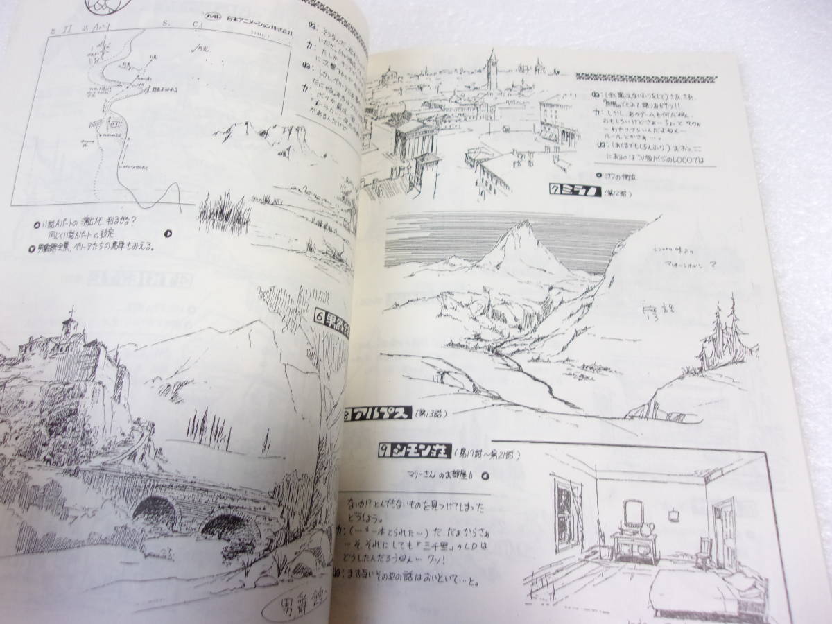 難あり 名作劇場ファンクラブ マガジン19 ペリーヌ物語 同人誌 1987年刊/イラスト 旅路 フランス旅行記 グッズ 名場面 作品データ コラム他_画像4