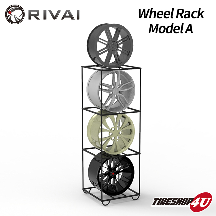 送料無料 RIVAI ホイールラック MODEL-A 10 20インチ用 展示 ディスプレイ 3段 ホイール展示 WHEEL RACK_画像1
