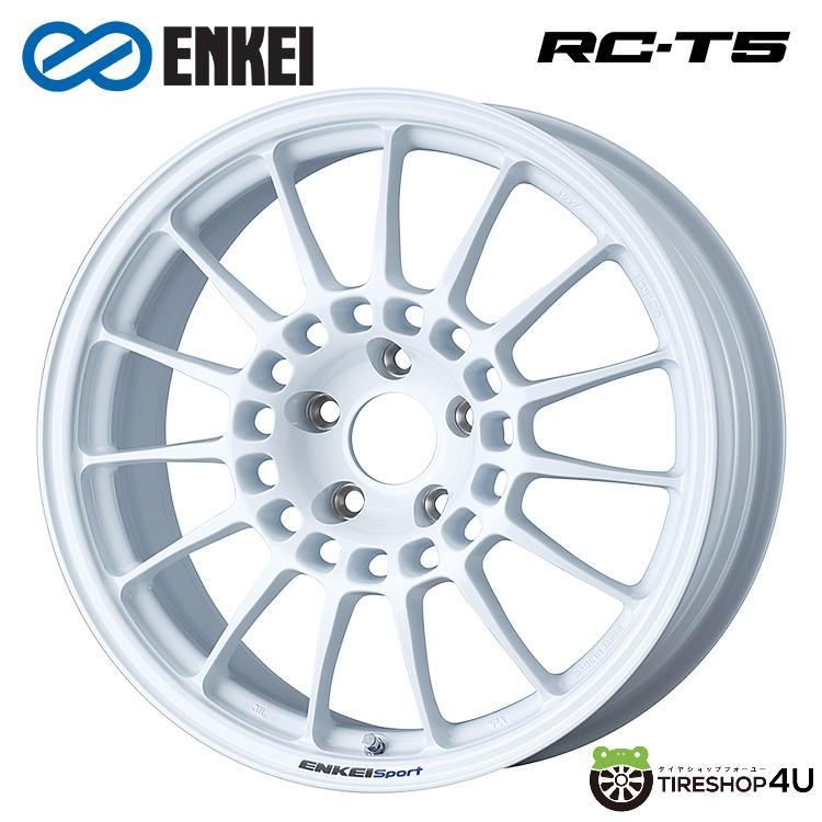 送料無料 ENKEI Sport RC-T5 18インチ 18x10.0J 5/114.3 +45 W ホワイト 新品ホイール1本価格_画像1