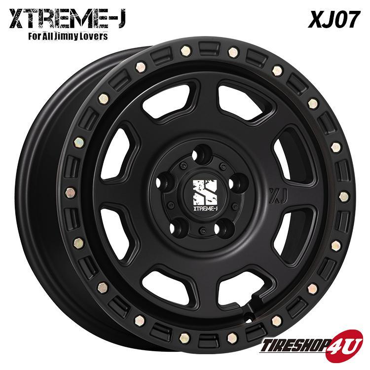 送料無料 XTREME-J XJ07 16x7.0J 5/114.3 +35 SBK サテンブラック 新品ホイール1本価格