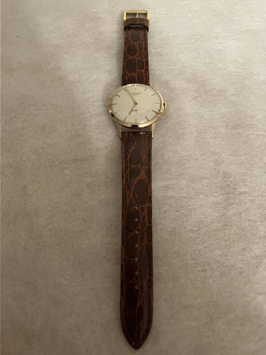 稼働★貴重★美品★ロンジン Longines 18K 金無垢　1950年代 手巻き腕時計 商品名: ヴィンテージロンジン 18K 金無垢 手巻き