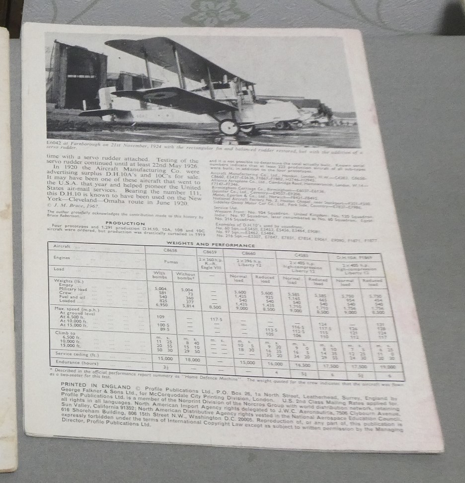  PROFILE PUBLICATIONS No.145 　：　　The de Havilland D.H.10_画像4
