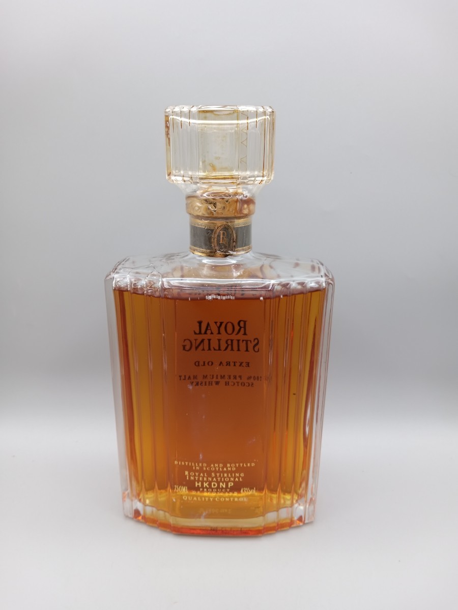 F0316 古酒 未開栓 ROYAL STIRLING ロイヤル スターリング エクストラ オールド 750ml 43% _画像4