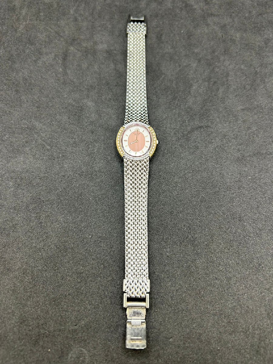 【1868】SEIKO　セイコー　CREDOR　クレドール　5A70-3000　18KT/SS　ダイヤベゼル　不動　中古品　保管品_画像3