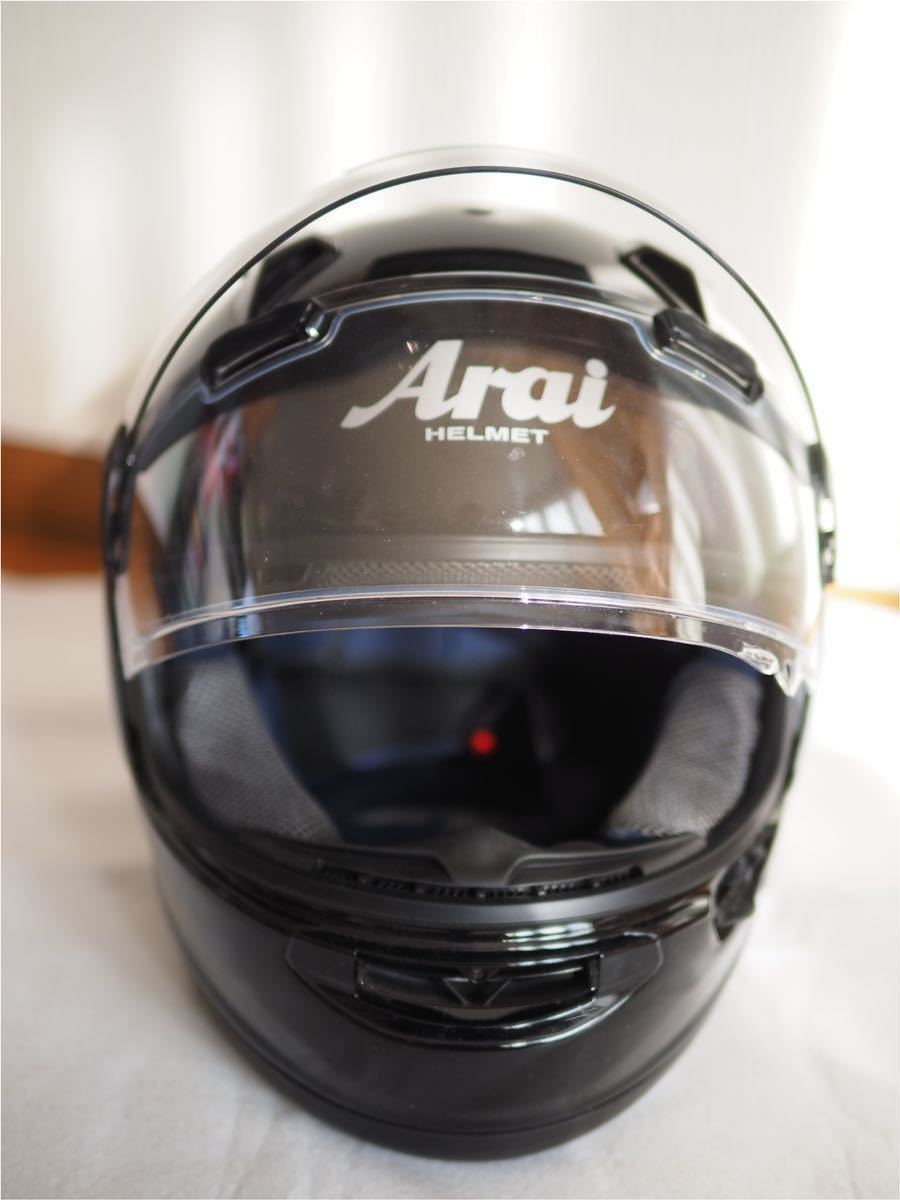 美品 Arai アライ ヘルメット ASTRAL-X GLASS BLACK グラスブラック Mサイズ（57・58CM） 曇り止め付き（ピンロック）_画像6