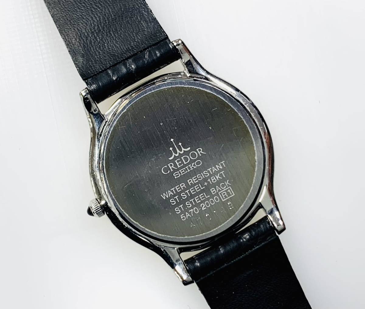 稼働品 SEIKO セイコー CREDOR クレドール 5A70-2000 レディース 腕時計 K18 × SS コンビ QZ 18KT 中古美品_画像3