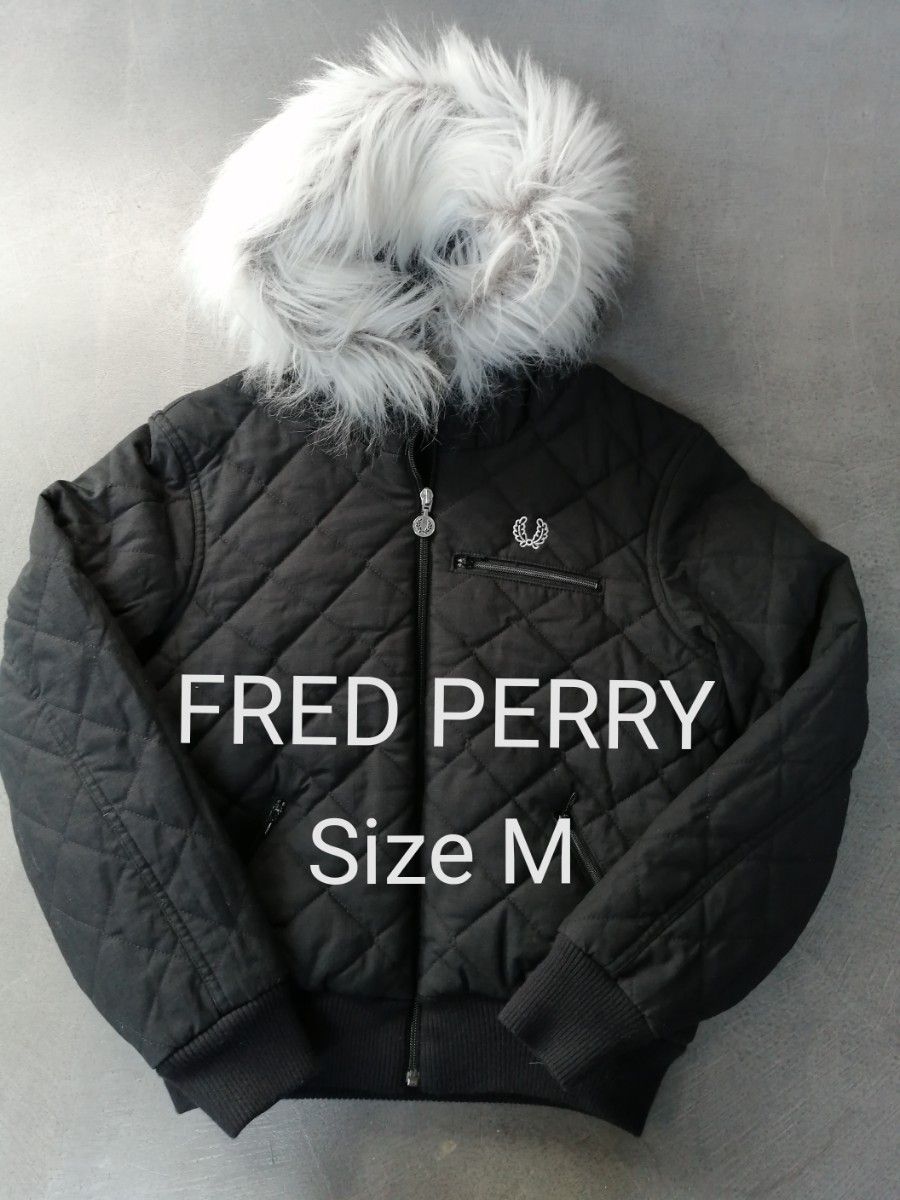 FRED PERRY　フレッドペリー　キルティングジャケット　パーカー　ブルゾン　レディースM