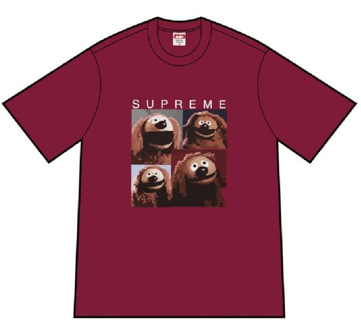 M Supreme ss24 Rowlf Tee シュプリー シュプリーム ム ロルフ Tシャツ Cardinal カーディナル_画像1