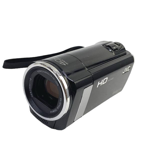 G8434★1円～【JVCケンウッド】JVC ビデオカメラ Everio GZ-HM280-B ダブルSDカードスロット・稼働品_画像3